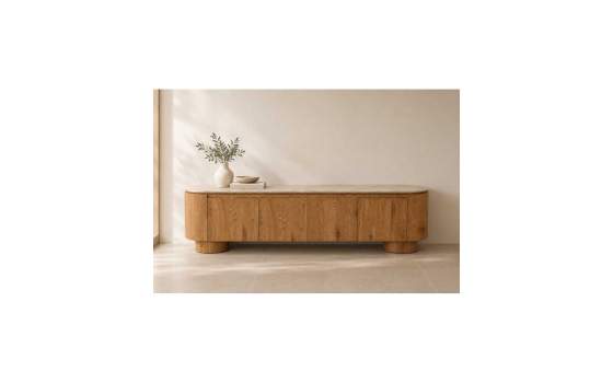 Mueble TV 4 Puertas Roble Actual - Serie Abial