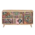 Mueble TV 5 Cajones 1 Puerta Diseño Colores Indio Americano Boho