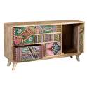 Mueble TV 5 Cajones 1 Puerta Diseño Colores Indio Americano Boho