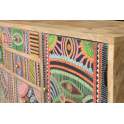 Mueble TV 5 Cajones 1 Puerta Diseño Colores Indio Americano Boho
