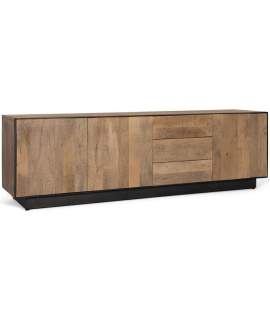 Mueble TV Actual 3 Puertas 3 Cajones en Mango Serie Aoiz