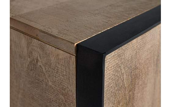 Mueble TV Actual 3 Puertas 3 Cajones en Mango Serie Aoiz