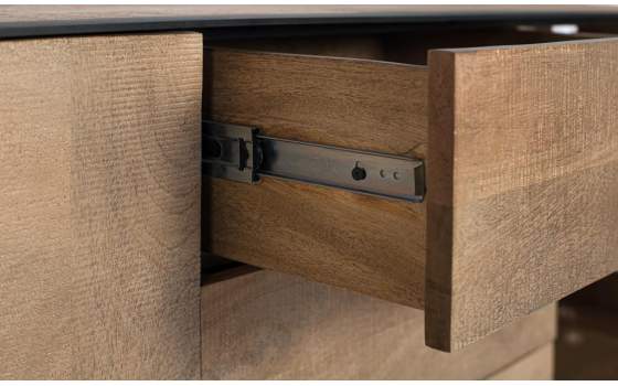 Mueble TV Actual 3 Puertas 3 Cajones en Mango Serie Aoiz