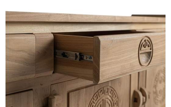 Mueble TV Actual 3 Puertas 3 Cajones Madera Teca Serie Aness