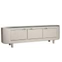 Mueble TV Actual 3 Puertas Blanco Crema Serie Halsua