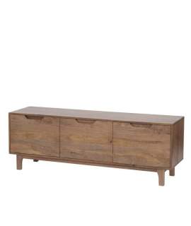 Mueble TV Actual 3 Puertas Color Nogal - Serie Alort