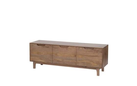 Mueble TV Actual 3 Puertas Color Nogal - Serie Alort