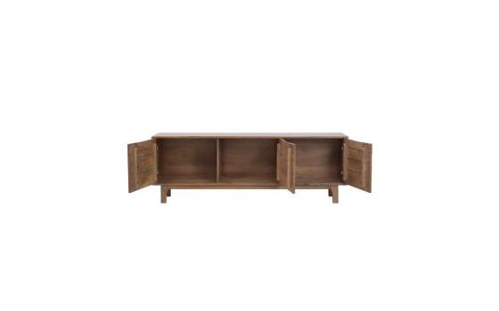 Mueble TV Actual 3 Puertas Color Nogal - Serie Alort