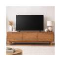 Mueble TV Actual 3 Puertas Color Nogal - Serie Alort