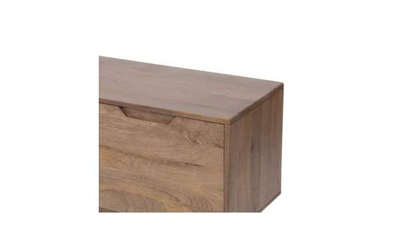 Mueble TV Actual 3 Puertas Color Nogal - Serie Alort