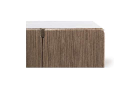 Mueble TV Actual 4 Puertas Color Nogal - Serie Esenzia