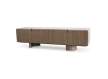 Mueble TV Actual 4 Puertas Color Nogal - Serie Esenzia