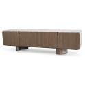 Mueble TV Actual 4 Puertas Color Nogal - Serie Esenzia