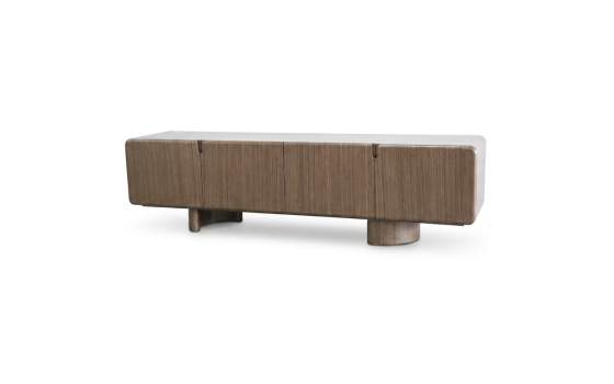 Mueble TV Actual 4 Puertas Color Nogal - Serie Esenzia
