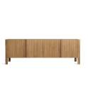 Mueble TV Actual 4 Puertas Madera Estriada Copenhague