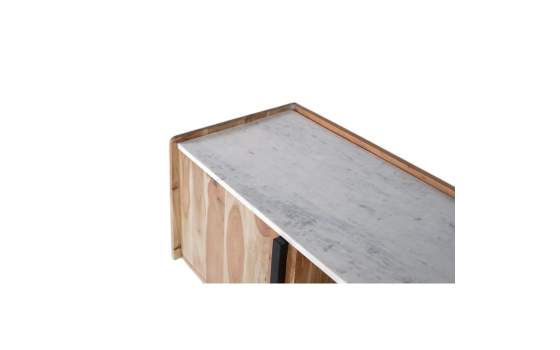 Mueble TV Actual Madera Marmol Metal - Serie Alisalt