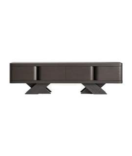 Mueble TV Actual Roble Negro 2 Puertas 1 Cajon Serie Rize