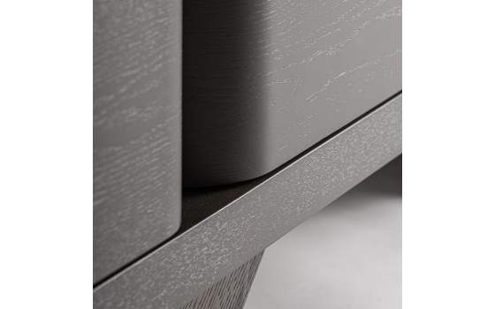 Mueble TV Actual Roble Negro 2 Puertas 1 Cajon Serie Rize