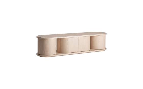 Mueble TV Art Deco Redondeado 4 Puertas – Serie Kharj