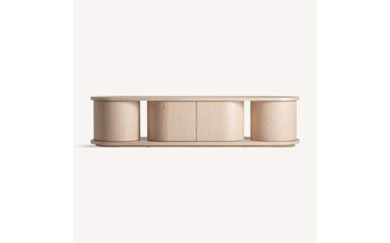 Mueble TV Art Deco Redondeado 4 Puertas – Serie Kharj