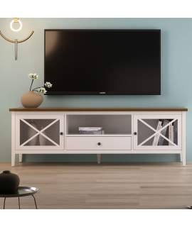 Mueble TV Aspas Estilo Actual 2 Puertas 2 Tamaños Serie Adismu