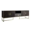 Mueble TV Bajo 2 Puertas 1 Cajon Madera Metal Serie Kraj