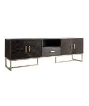 Mueble TV Bajo 2 Puertas 1 Cajon Madera Metal Serie Kraj