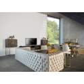 Mueble TV Bajo 2 Puertas 1 Cajon Madera Metal Serie Kraj