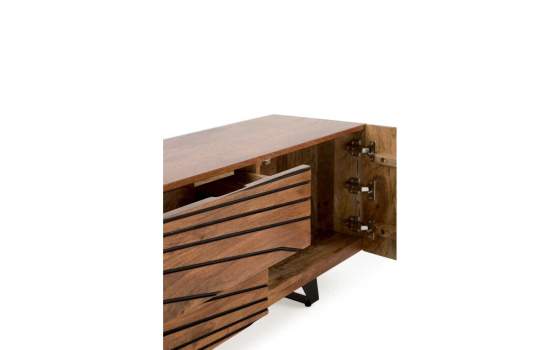 Mueble TV bajo 2 Puertas 2 Cajones Decorados Aguirrea