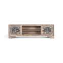 Mueble TV Bajo Diseño Oriental Tallado a Mano Serie Allapli