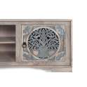 Mueble TV Bajo Diseño Oriental Tallado a Mano Serie Allapli