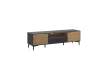 Mueble TV Bajo Modernista 2 Puertas Bicolor Serie Antibre