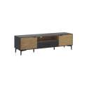 Mueble TV Bajo Modernista 2 Puertas Bicolor Serie Antibre Mueble TV Bajo Modernista 2 Puertas Bicolor Serie Antibre
