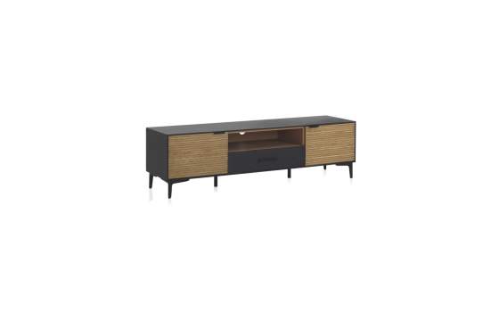 Mueble TV Bajo Modernista 2 Puertas Bicolor Serie Antibre Mueble TV Bajo Modernista 2 Puertas Bicolor Serie Antibre