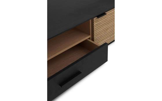Mueble TV Bajo Modernista 2 Puertas Bicolor Serie Antibre Mueble TV Bajo Modernista 2 Puertas Bicolor Serie Antibre