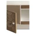 Mueble TV Bicolor 2 Puertas Estilo Actual Serie Arert