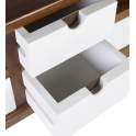 Mueble TV Bicolor Blanco Nogal Estilo Colonial Serie Artict