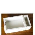 Mueble TV Bicolor Blanco Nogal Estilo Colonial Serie Artict