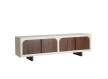 Mueble TV Bicolor Moderno 4 Puertas Serie Glaris