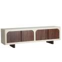 Mueble TV Bicolor Moderno 4 Puertas Serie Glaris