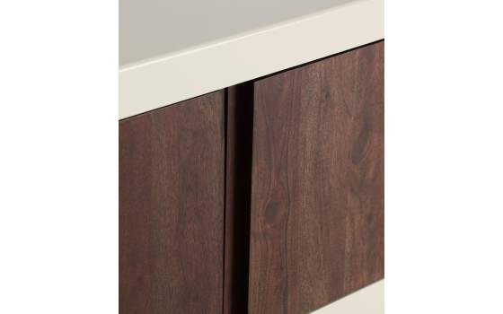 Mueble TV Bicolor Moderno 4 Puertas Serie Glaris