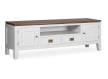 Mueble TV Blanco Nogal 2 Cajones 2 Puertas Serie Everest