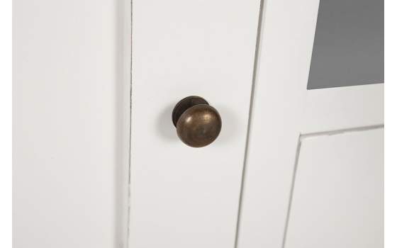 Mueble TV Blanco Nogal 2 Cajones 2 Puertas Serie Everest