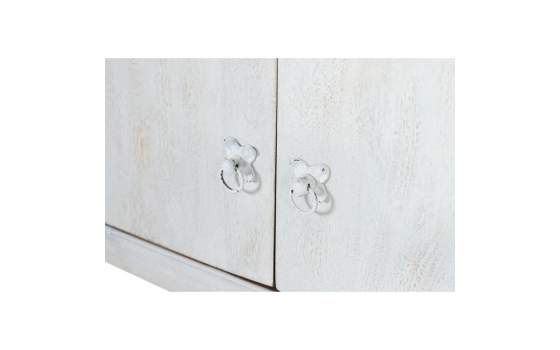 Mueble TV Blanco Rustico 4 Puertas 1 Cajon - Serie Adriost