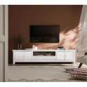 Mueble TV Blanco Rustico 4 Puertas 1 Cajon - Serie Adriost