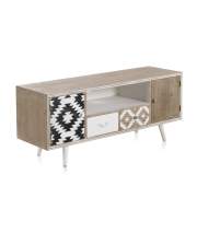 Mueble TV Cajones Puertas Tallados Decorados Estilo Retro Patron