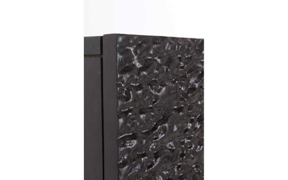 Mueble TV Colgante Negro 3 Puertas Decoradas  Serie Anbly Mueble TV Colgante Negro 3 Puertas Decoradas  Serie Anbly