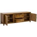 Mueble TV Colonial 2 Puertas 2 Cajones Madera Maciza Albre