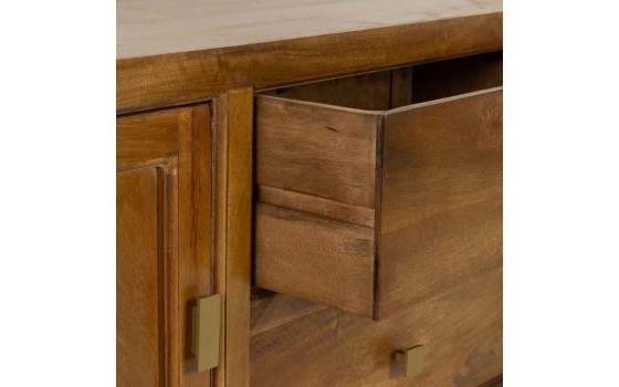 Mueble TV Colonial 2 Puertas 2 Cajones Madera Maciza Albre