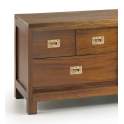 Mueble TV Colonial Flamingo 3 Cajones 1 Puerta Corredera